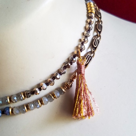 “Polished Panache”- Beaded 2 in 1 Wrap Necklace - Picture 3 of 7